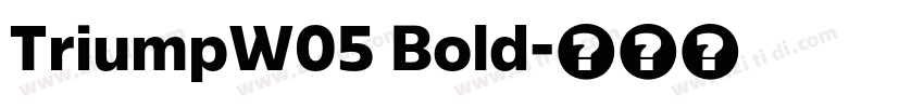 TriumpW05 Bold字体转换